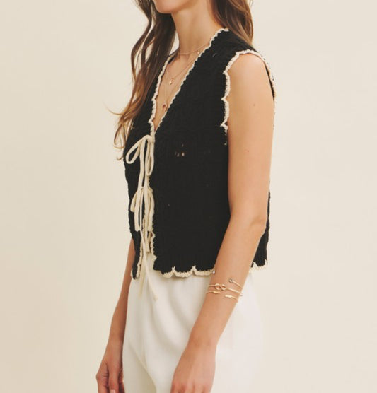 Willow Crochet Sweater Vest