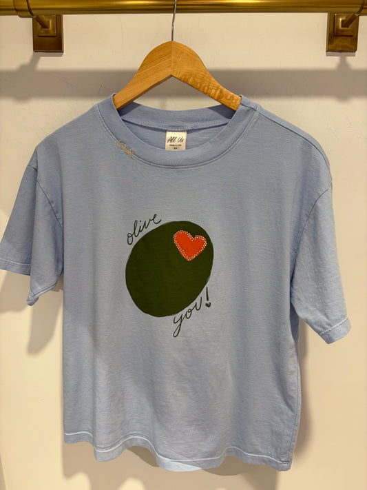 Olive You Bling Tee
