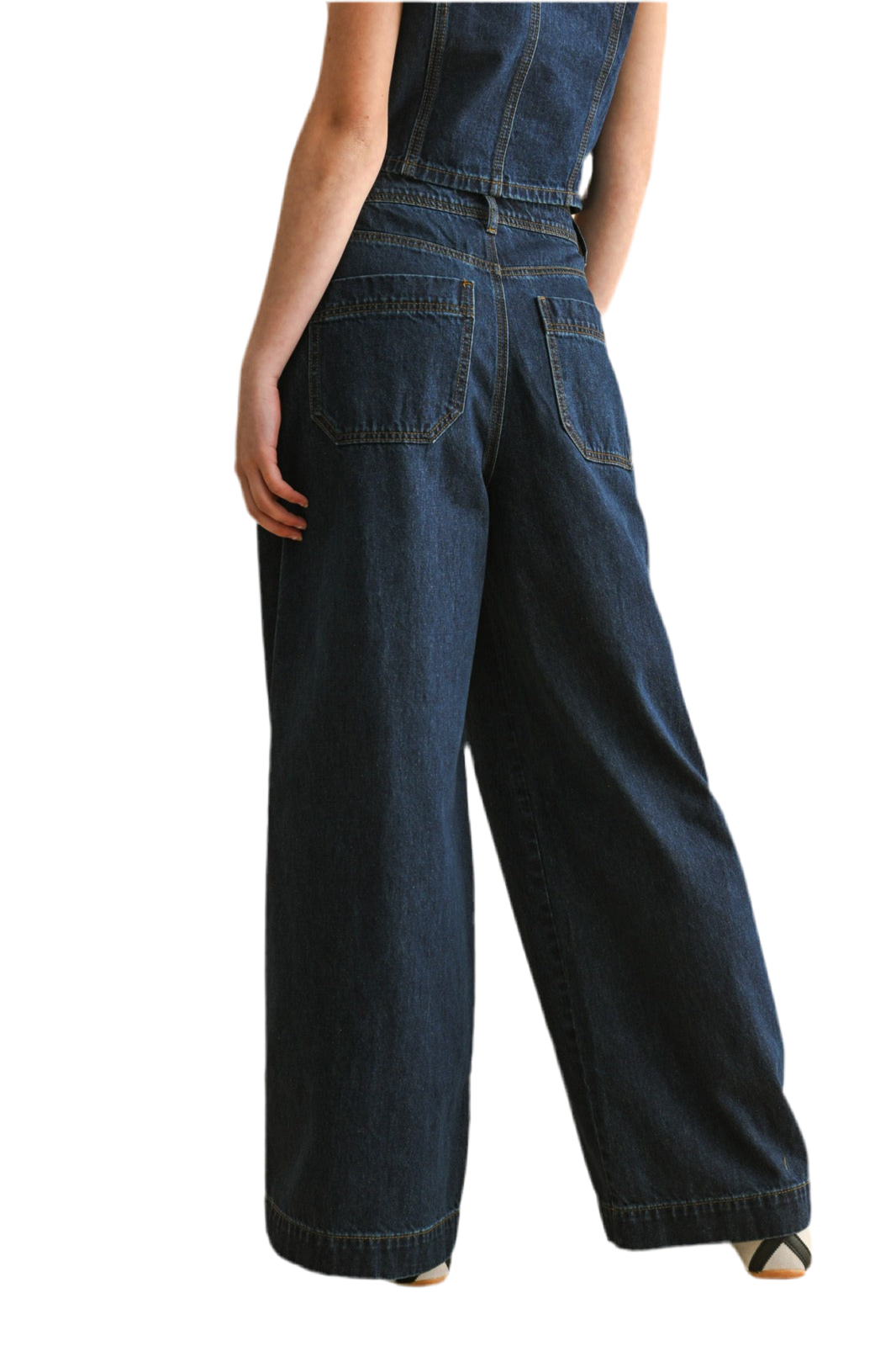 Lenny Dark Denim Wide Leg Pants