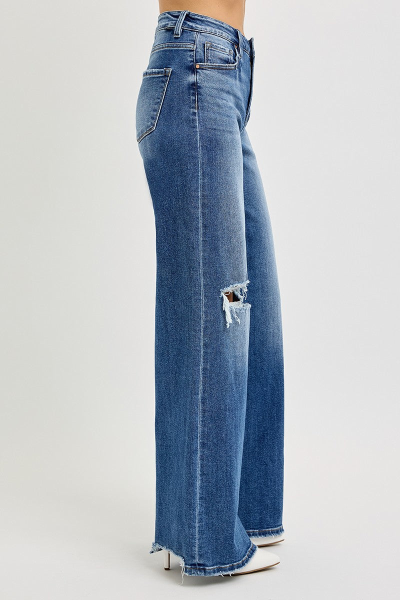 Sammy Tummy Control High Rise Wide Leg Jean