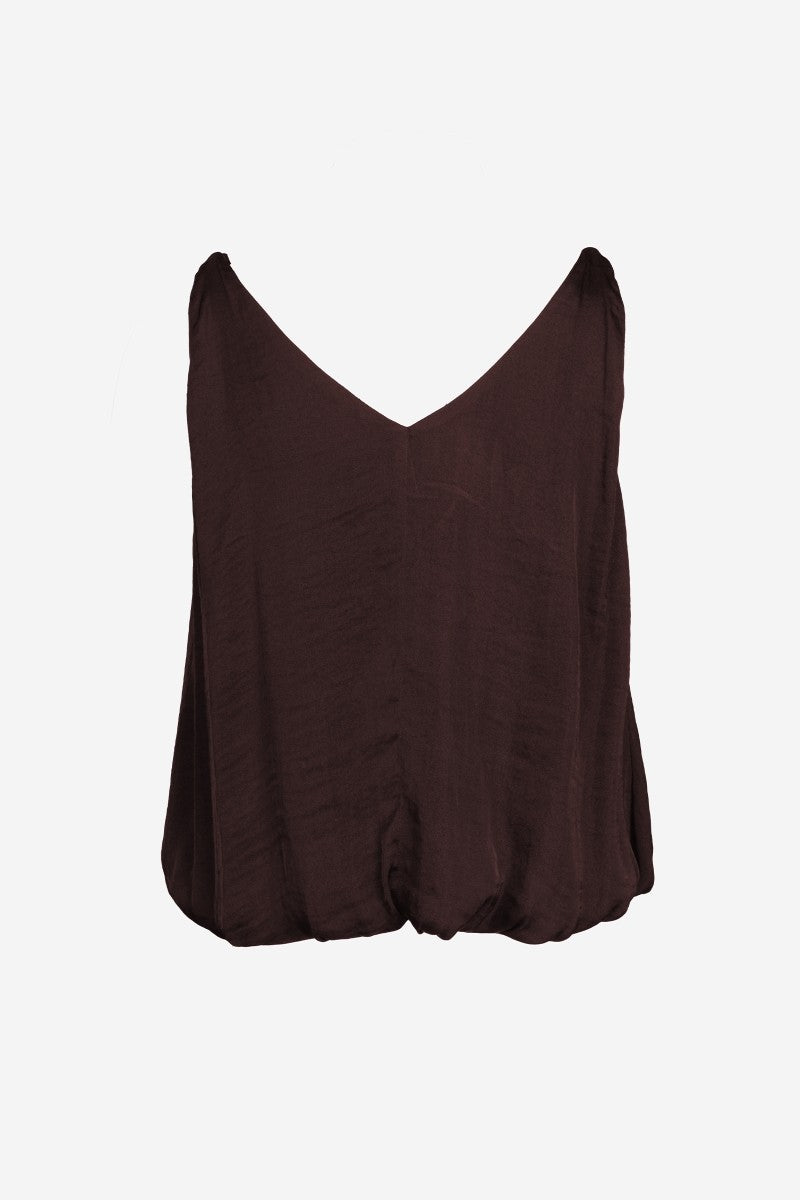 Lynn Billowy Strap Accent Tank Top