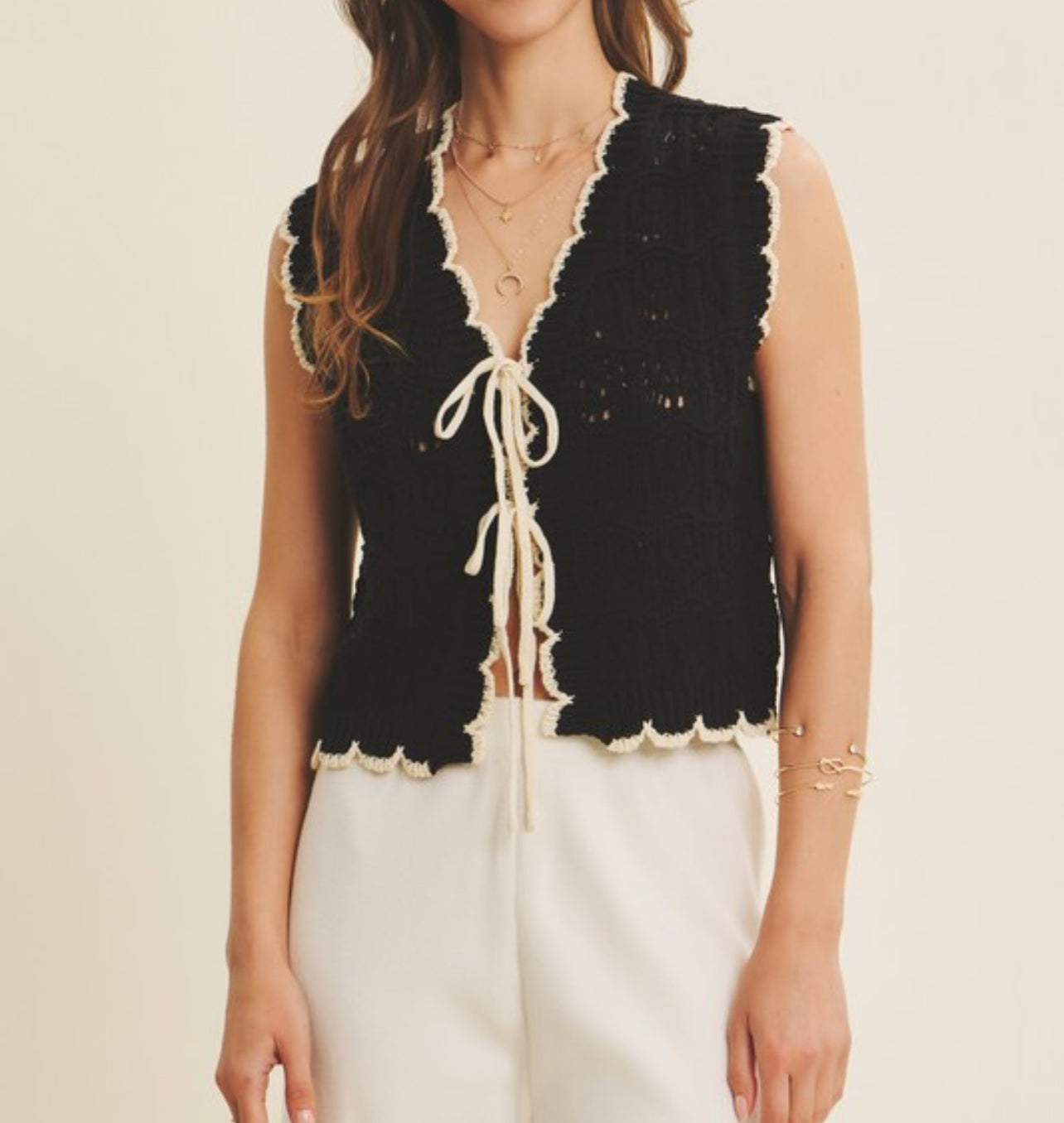 Willow Crochet Sweater Vest