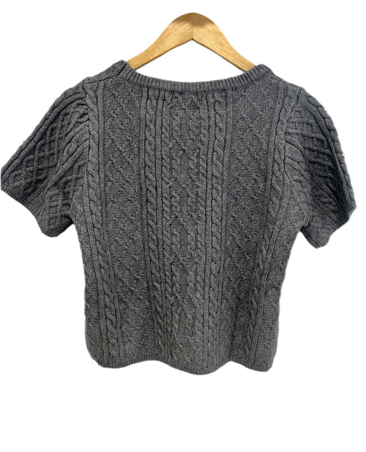 Charlotte Short Sleeve Sweater with Rhinestone