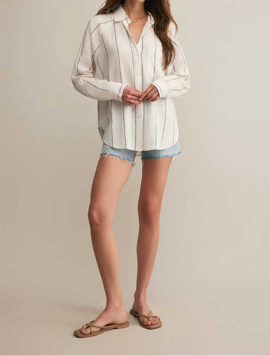 Z Supply Perfect Linen Striped Top