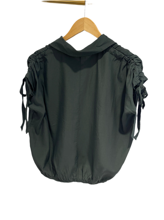 Zoe Button Down Short Sleeve Top