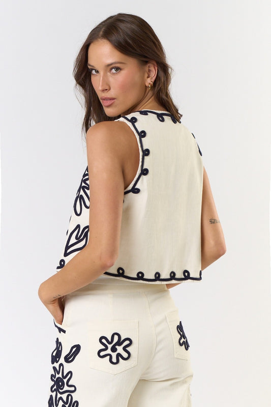 Cheyenne Embroidered Vest