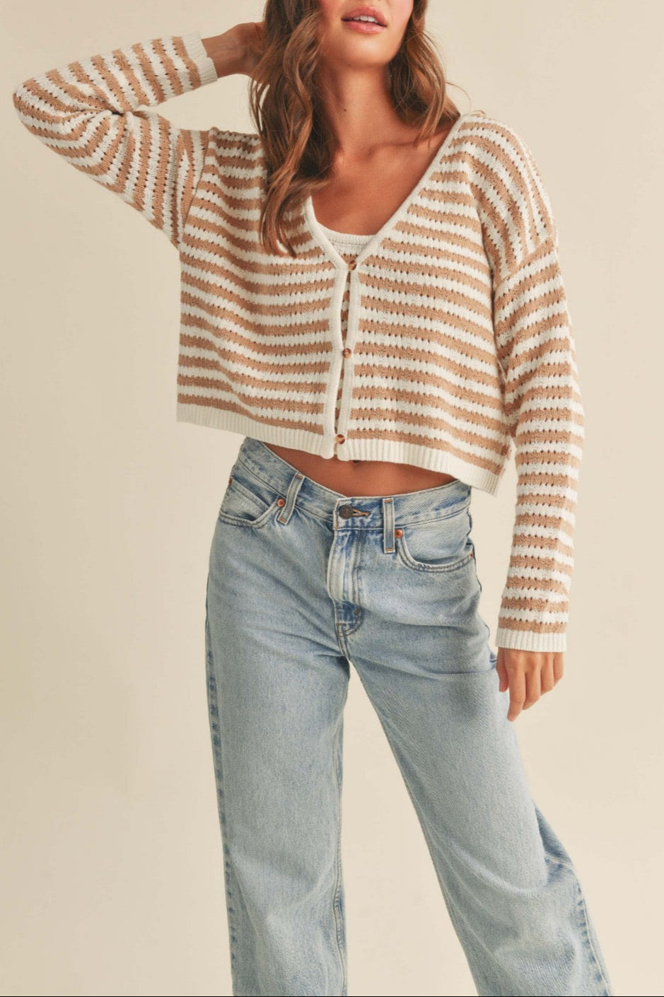 Dani Crochet Knitted Cardigan