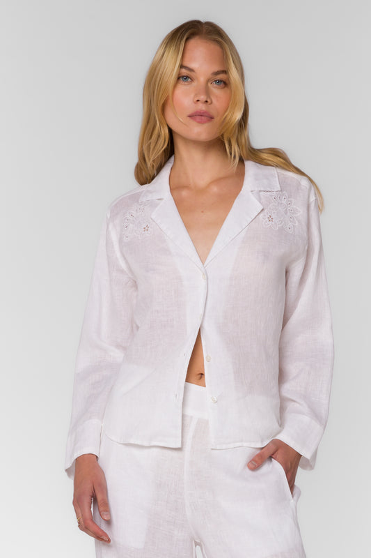 Velvet Heart Lyons Linen Button Down Shirt