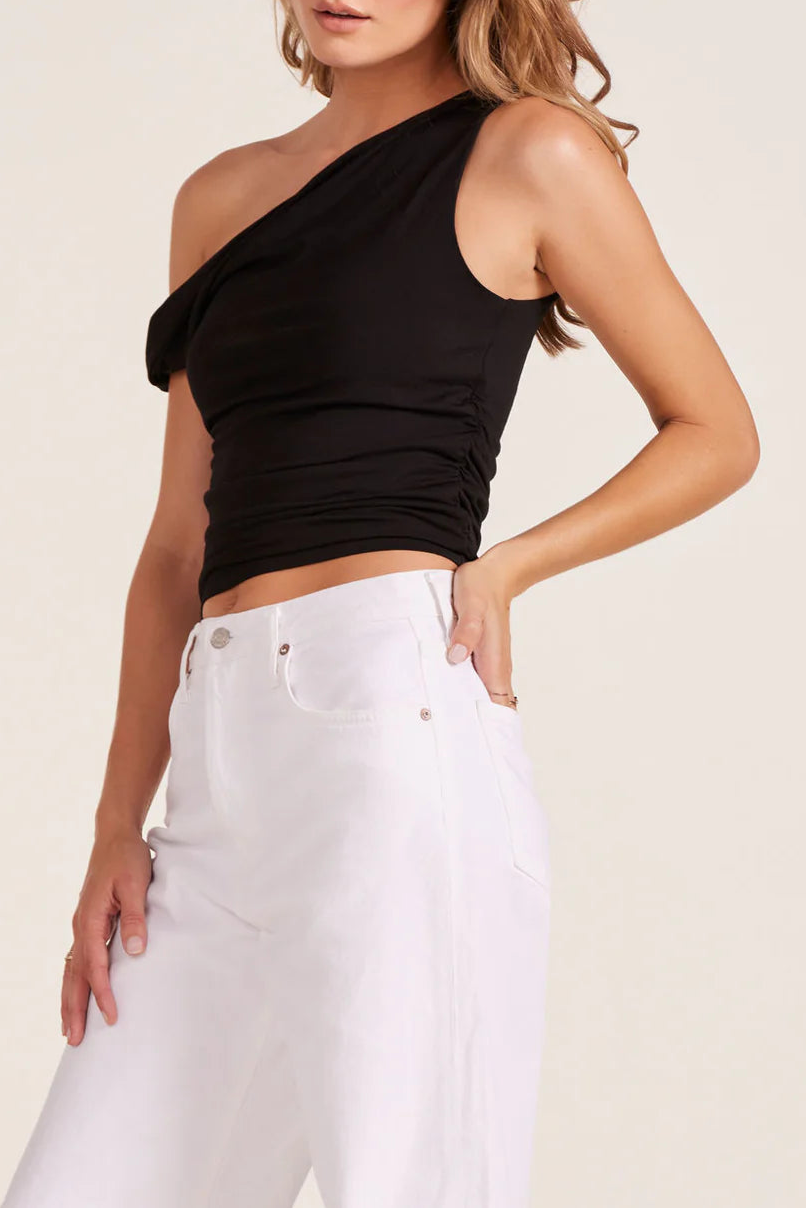 TWIST OFF THE SHOULDER TOP by Bobi
