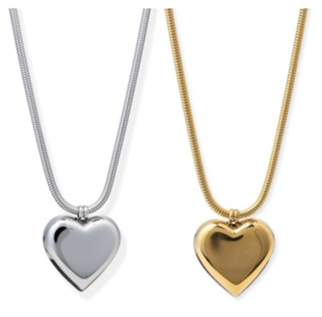 Bracha Gold Valencia Heart Necklace