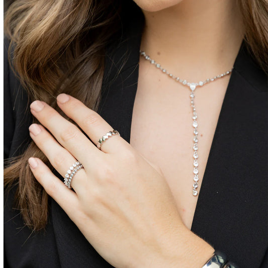 Anastasia Cz Lariat Necklace