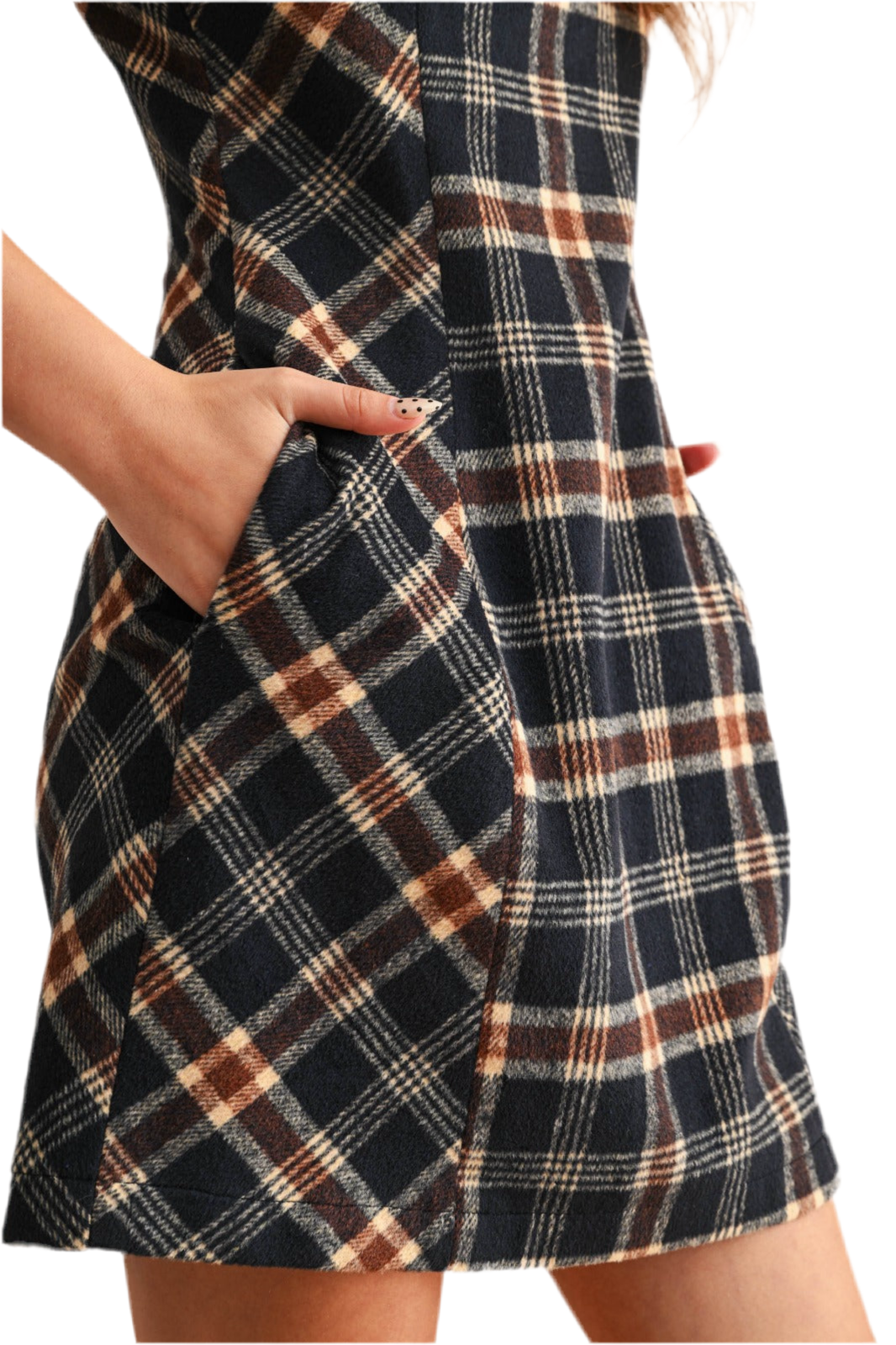 Blake Sleeveless Plaid Mini Dress
