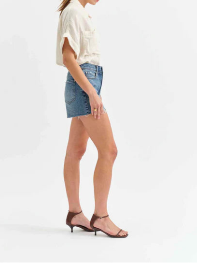 Troublemaker High Rise Short in Heart Beat Vintage - Daze Denim