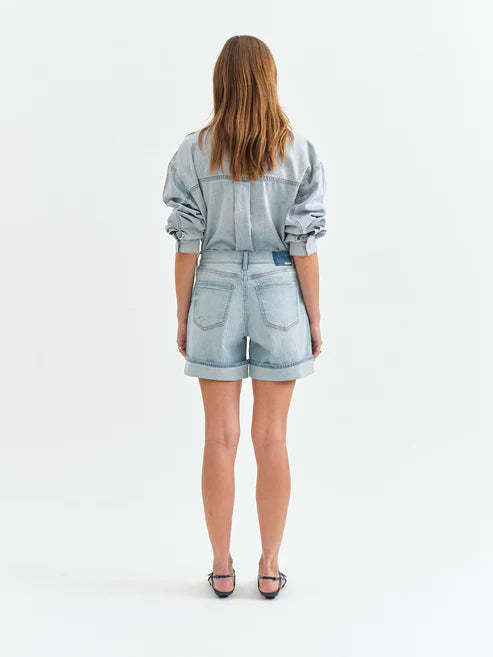 Easy Rider Mid Rise Short in Dew Drop