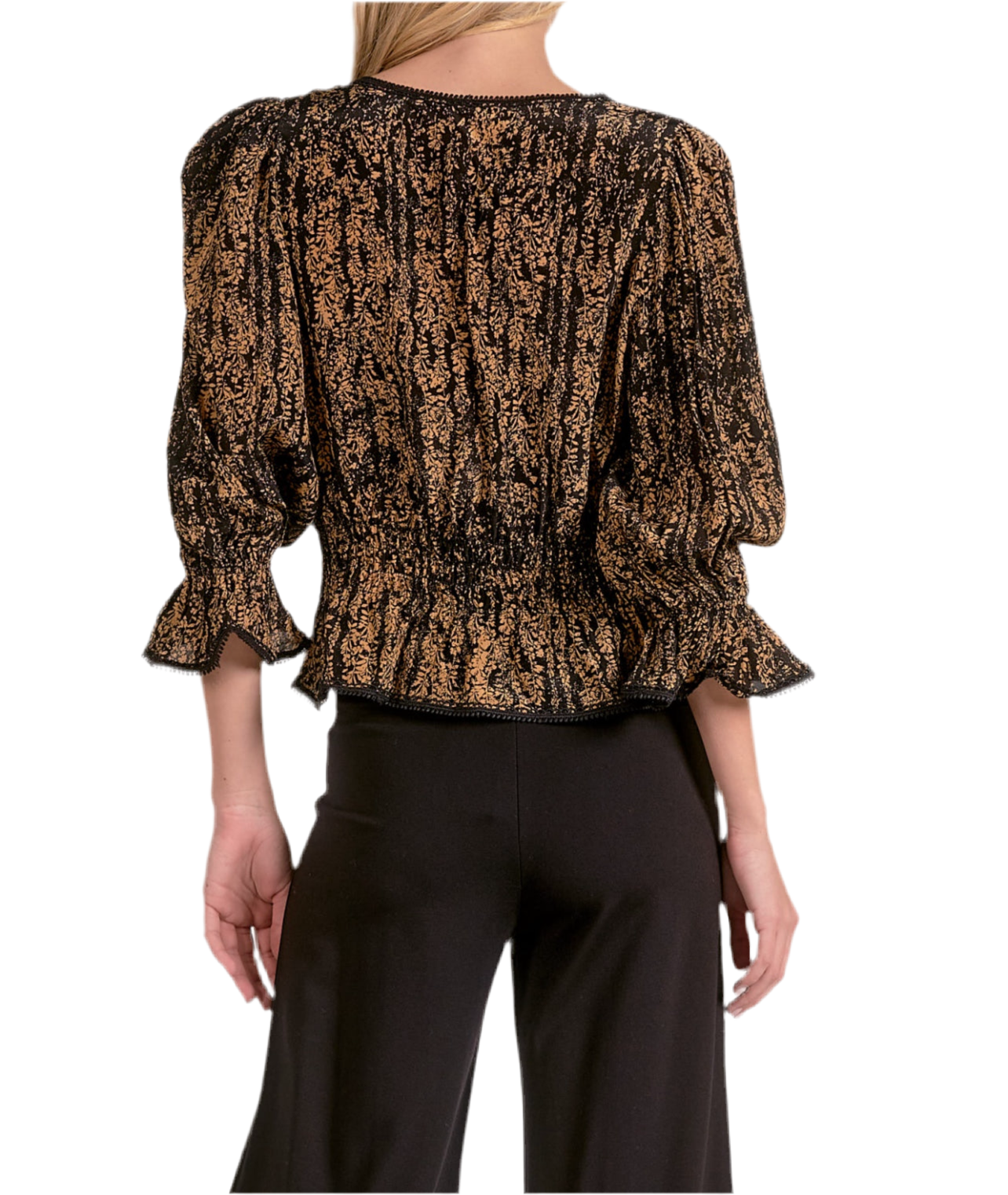 Goldie Go-Wister 3/4 Sleeve Top