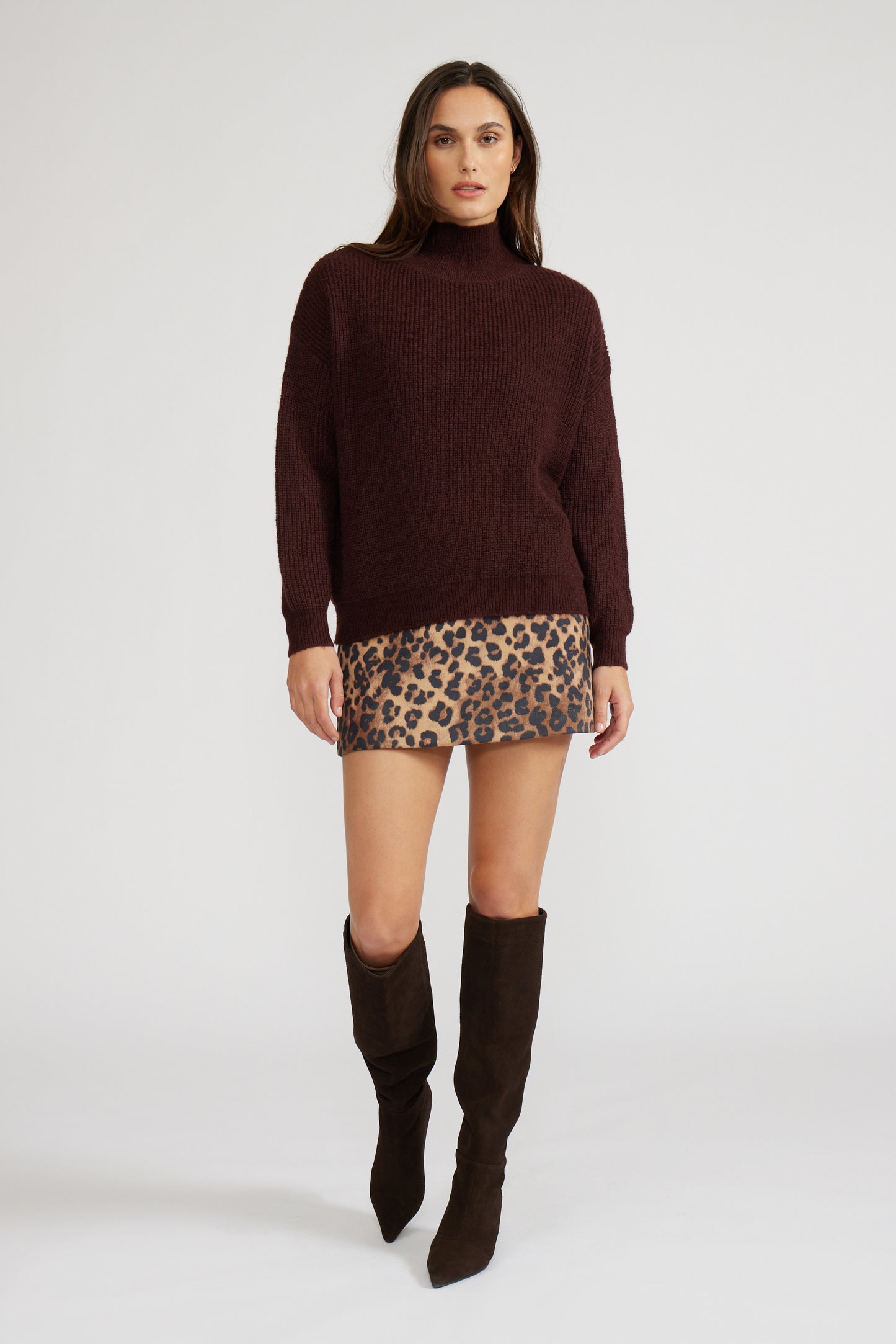 Lucy Paris Sicily Leopard Mini Skirt