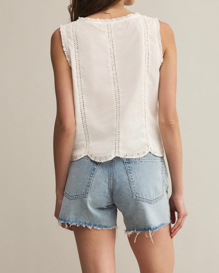 Z Supply Tomi Embroidered Cotton Tank