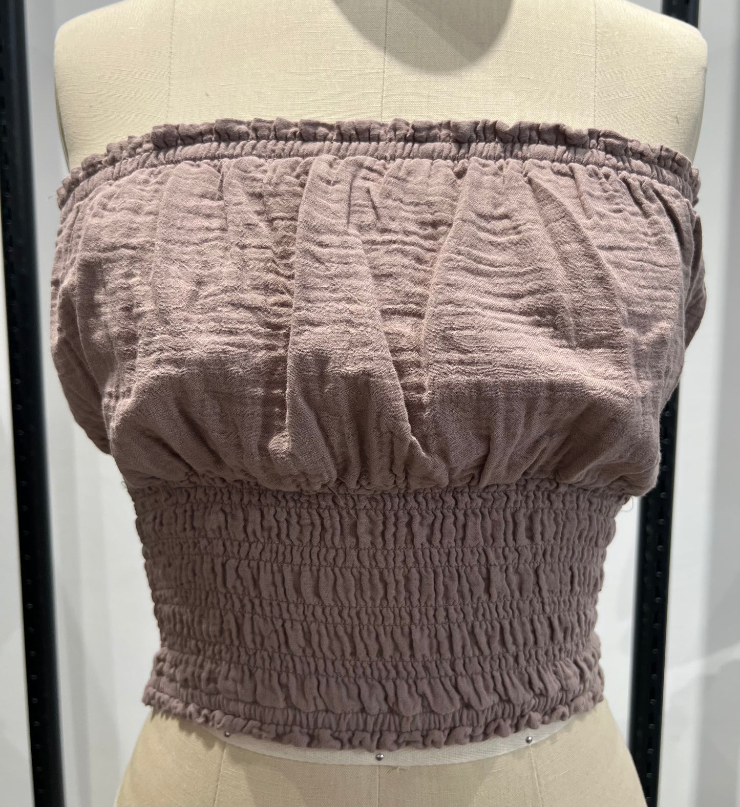 Freda Shirred Detail Tube Top
