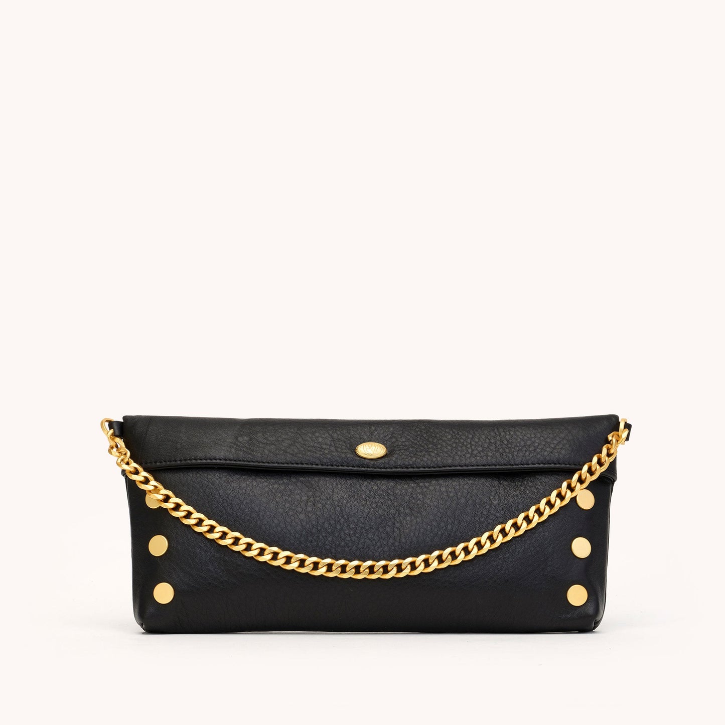 Invitation Clutch Black/Brushed Gold