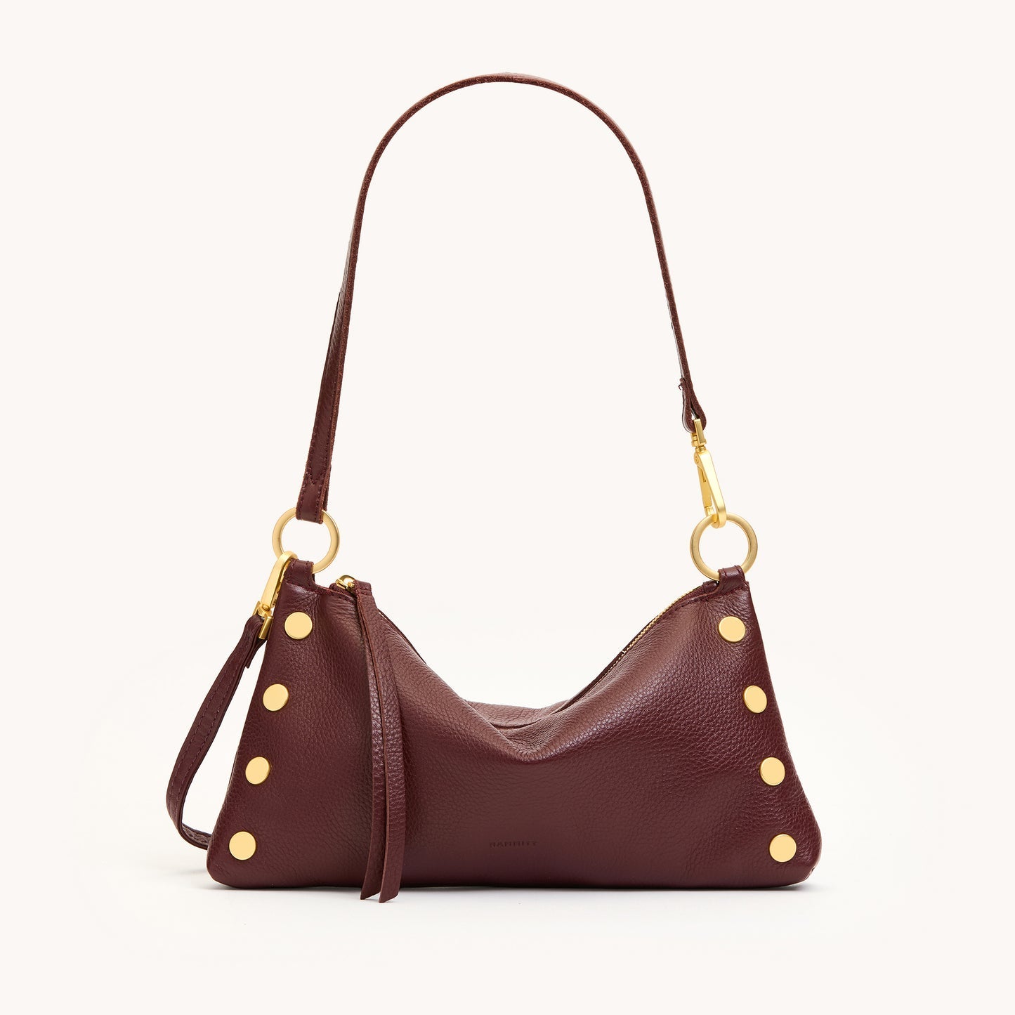 Hammitt| Kyle Leather Shoulder Bag in Cherrywood Pebble