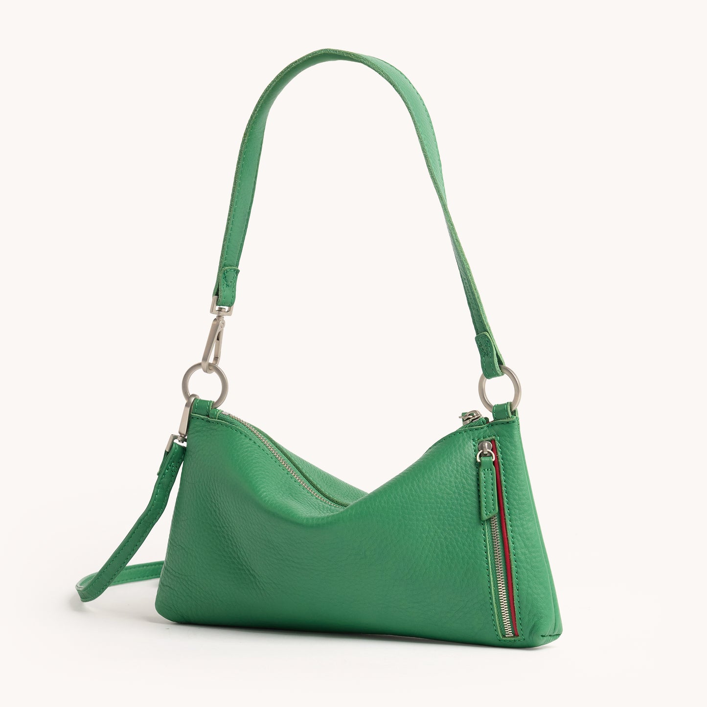 Kyle Leather Shoulder Bag in Lime Zest By Hammitt