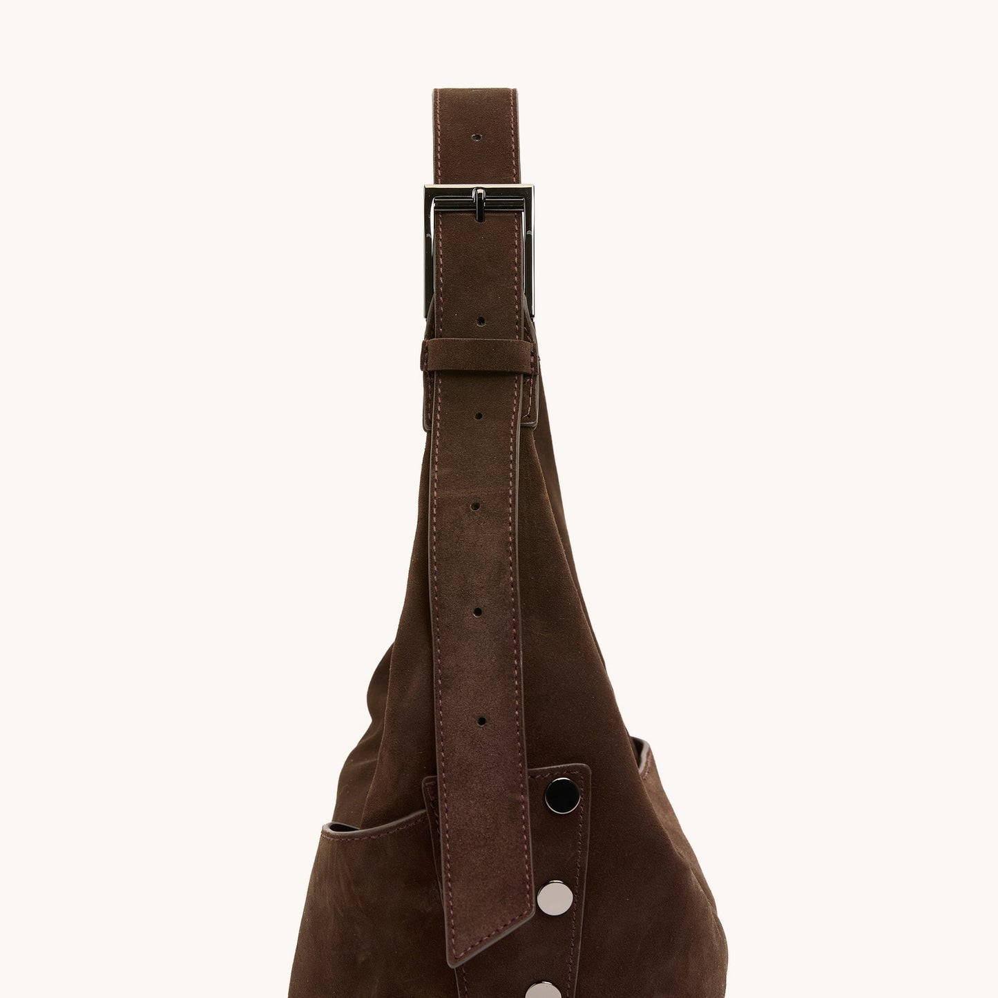 Hammitt | Tim Med- Belted Suede/Gunmetal