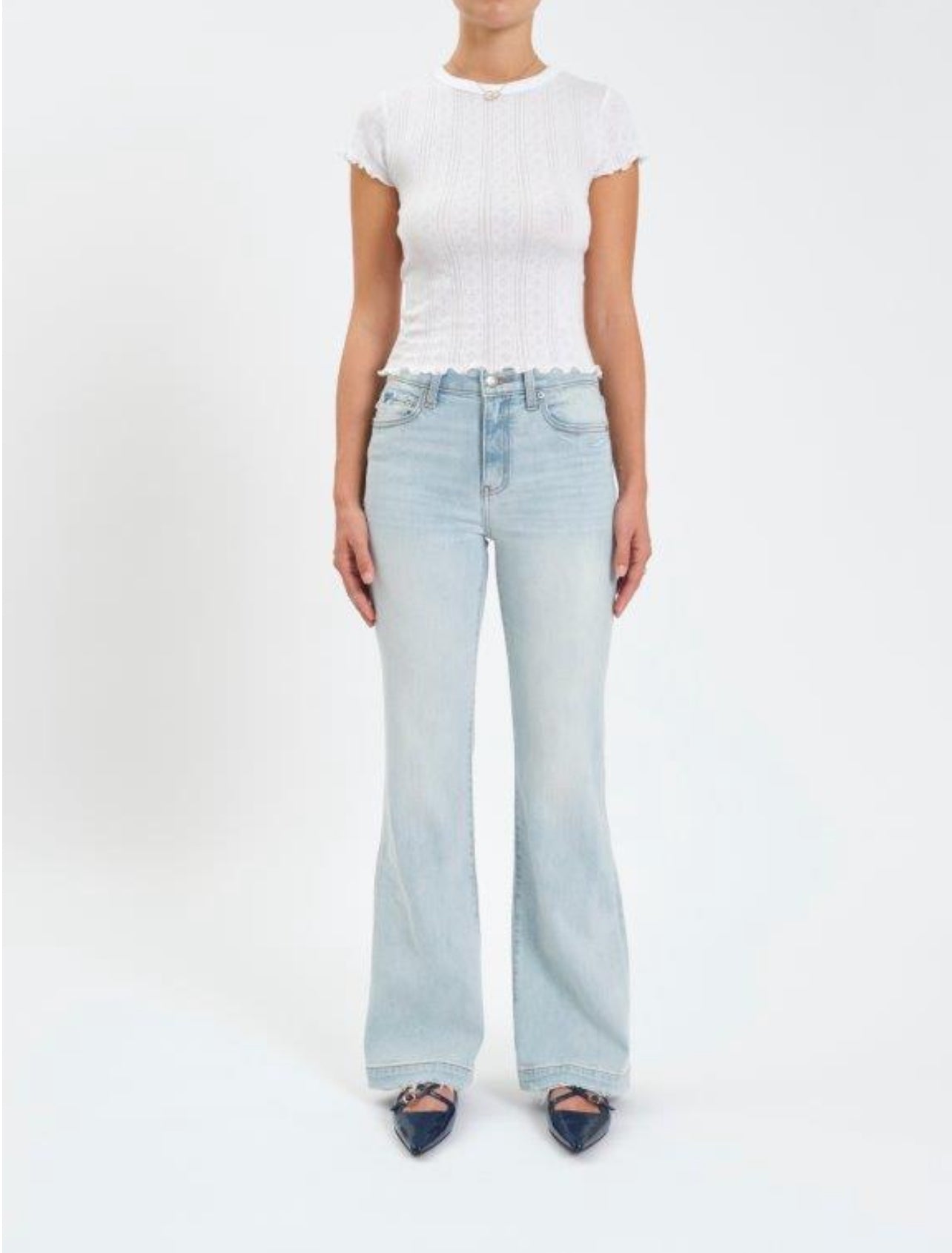 The Heart Breaker Mid Rise Flare in Swoon Vintage