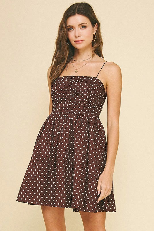 Classic Polka Dot Mini Dress