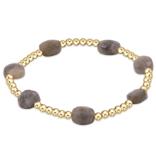 admire gold 3mm bead bracelet - labradorite by enewton