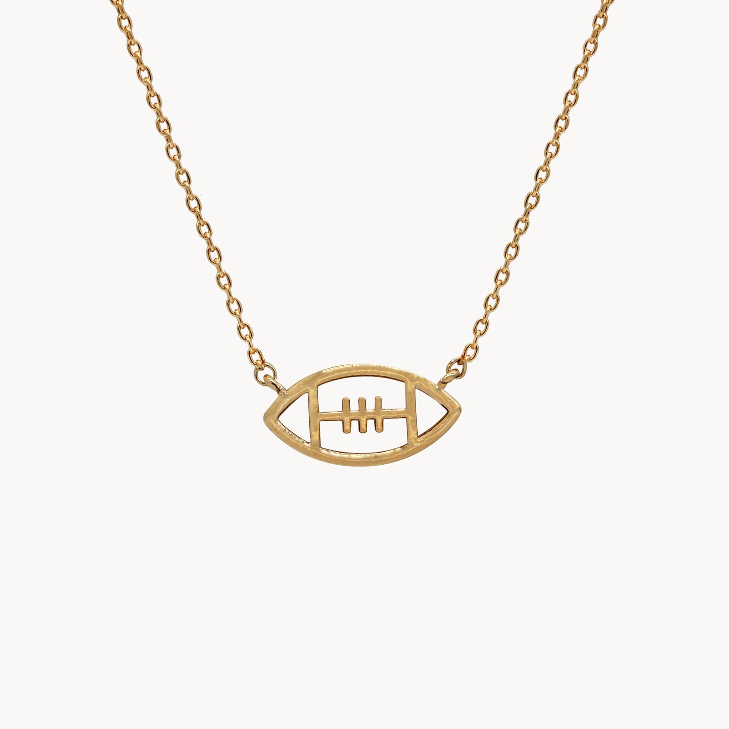 Gold Football Necklace