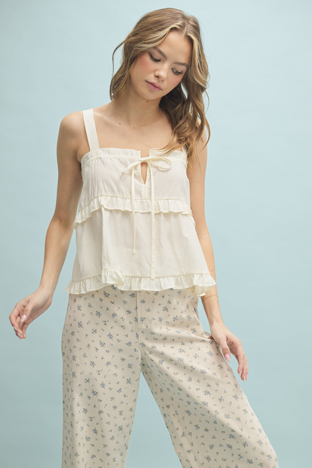 Hannah Ruffle Tiered Cami