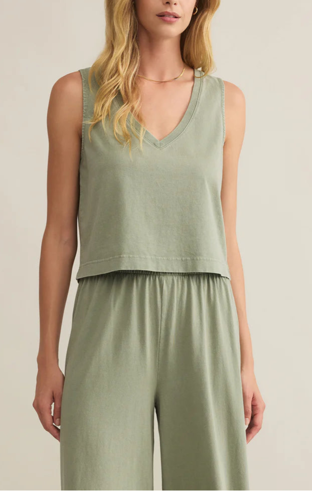 Sloane Sleeveless V-Neck Top By Z Supply