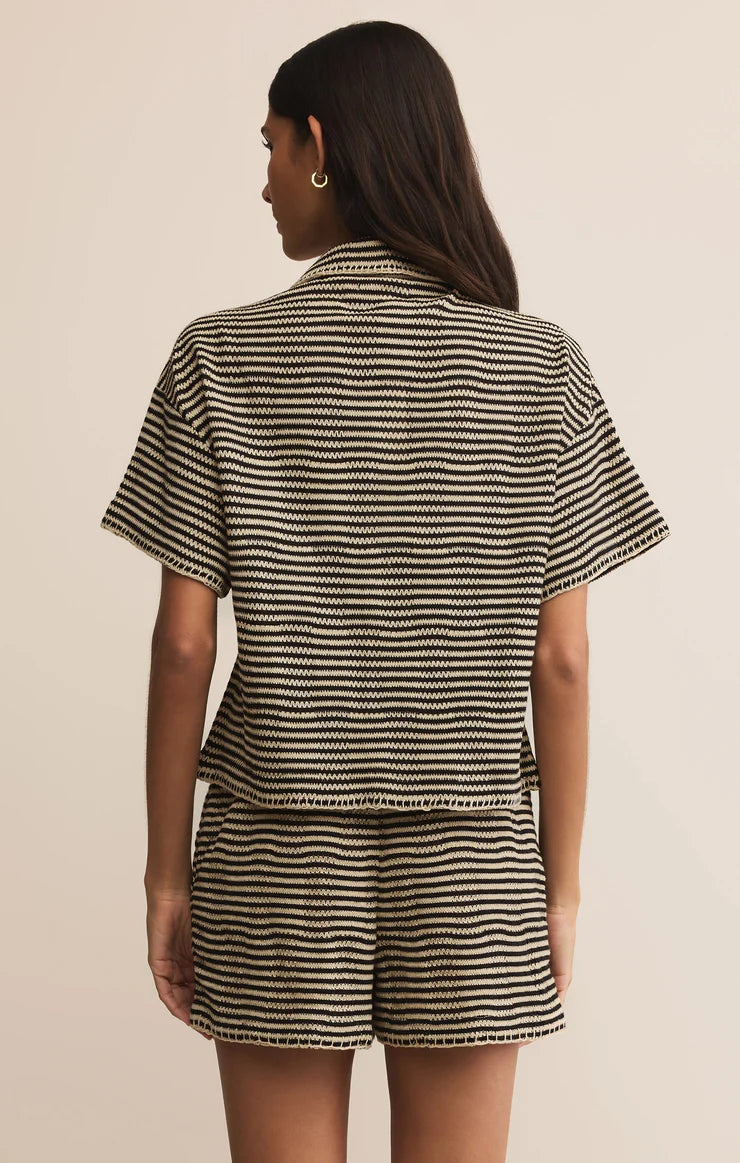Monaco Crochet Button Up