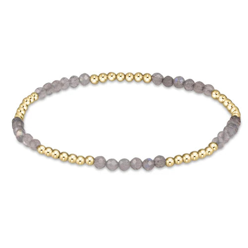 blissful pattern 2.5mm bead bracelet - labradorite by enewton