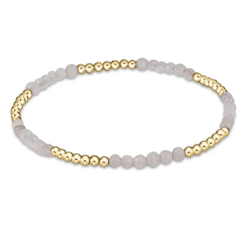 blissful pattern 2.5mm bead bracelet - moonstone by enewton