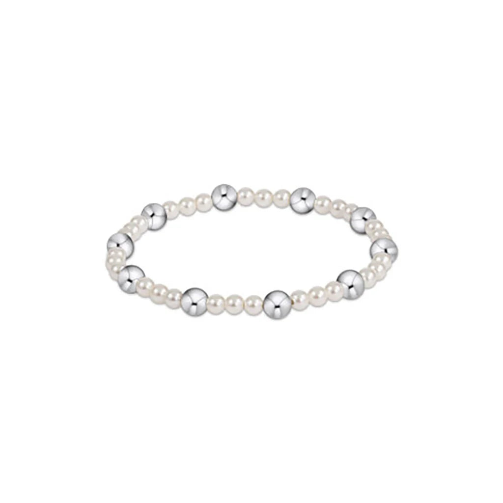 pearl sincerity pattern 4mm bead bracelet - 6mm sterling by enewton