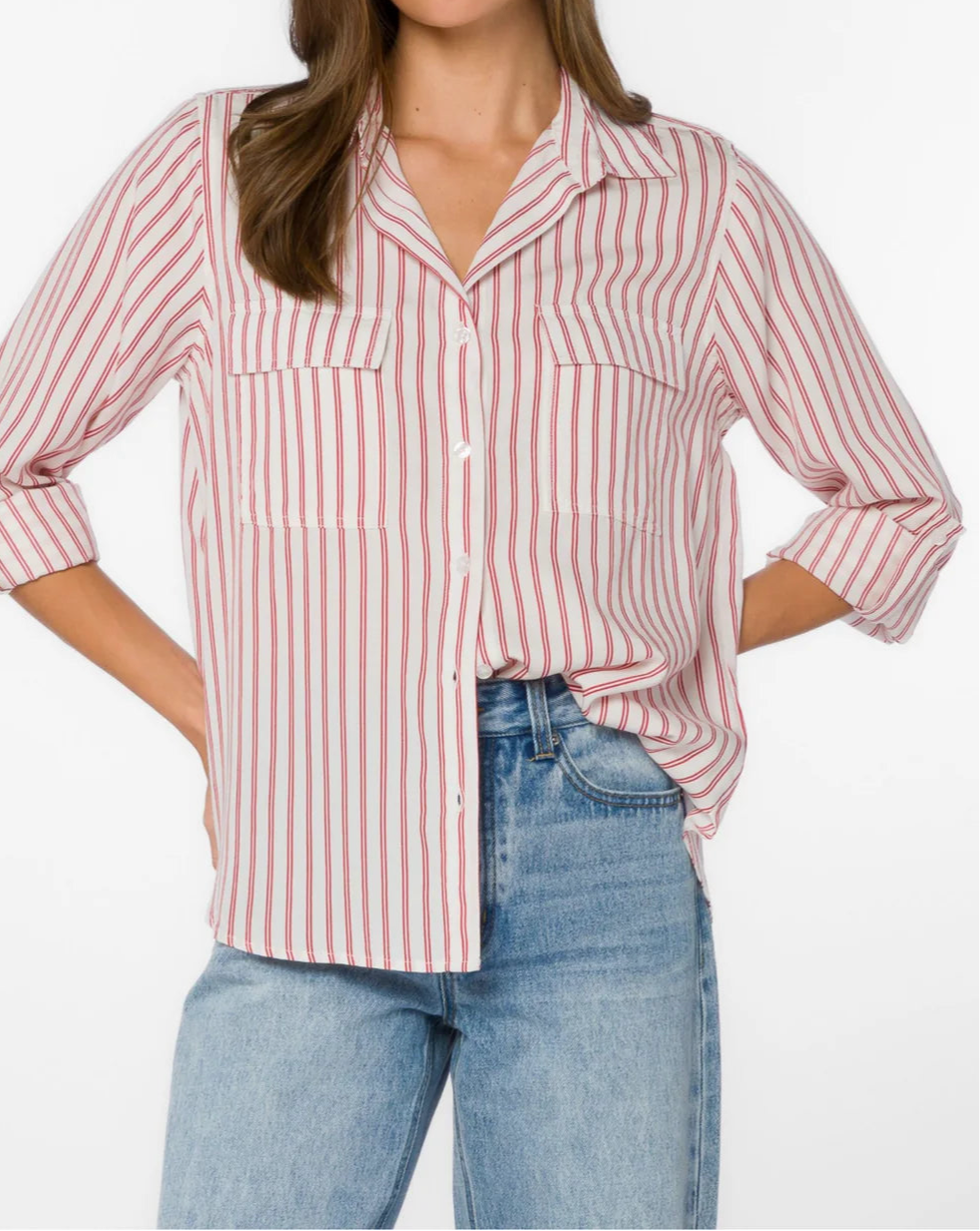 Velvet Heart Talma Red Stripe Shirt