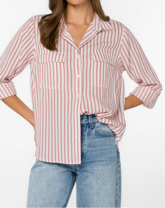 Velvet Heart Talma Red Stripe Shirt