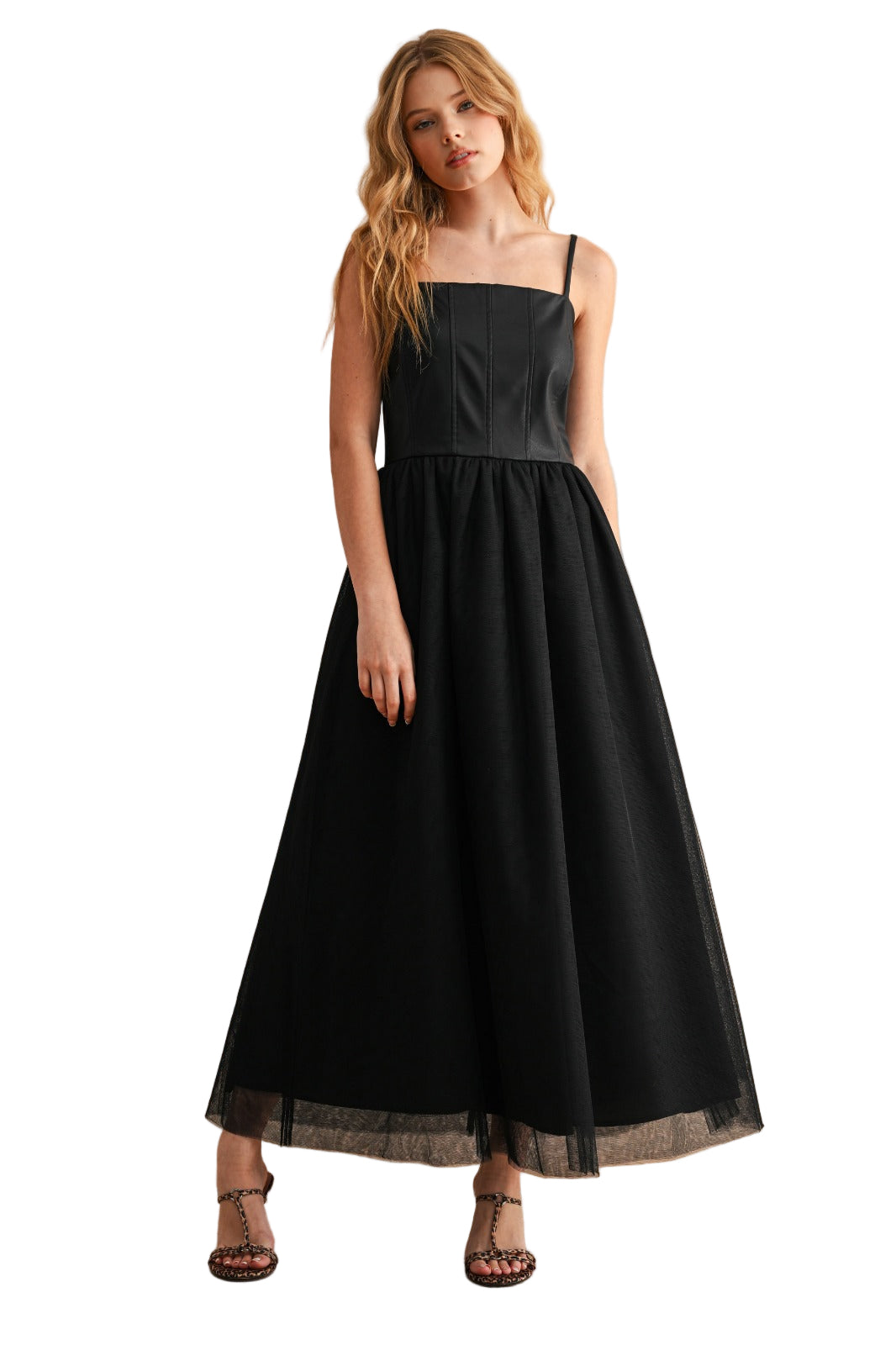 Bella Noir Long Dress