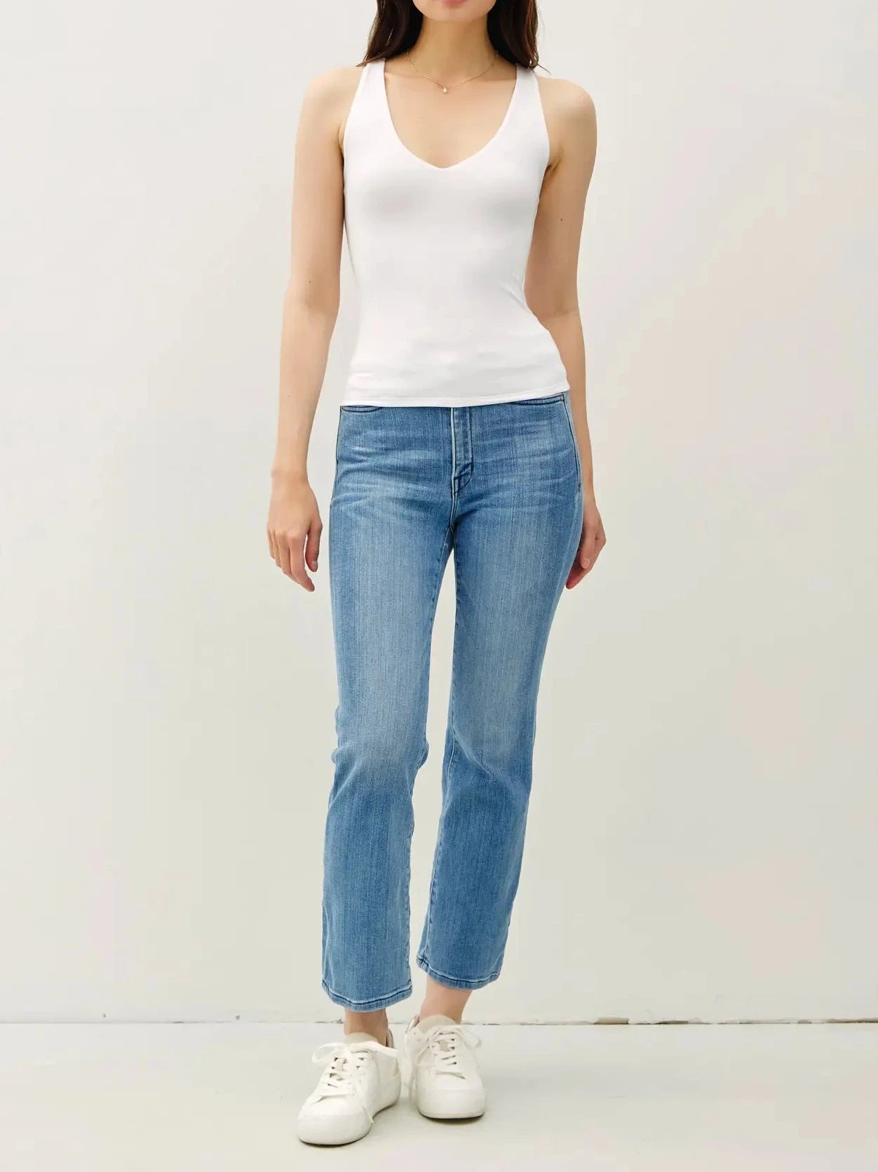 Basic Full Length V-Neck Tank