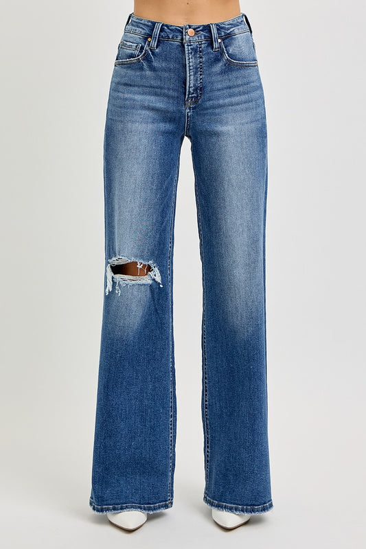 Sammy Tummy Control High Rise Wide Leg Jean