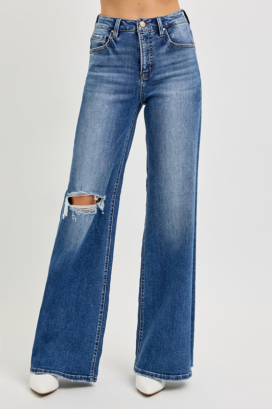 Sammy Tummy Control High Rise Wide Leg Jean