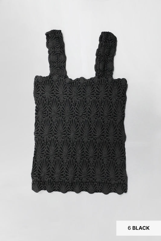 The Paloma Lace Textured Tank