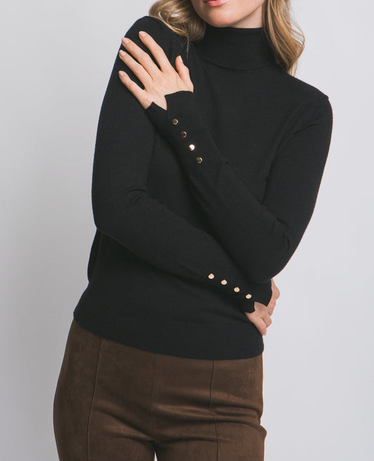 Lyn Long Sleeve Turtle Neck Sweater Top