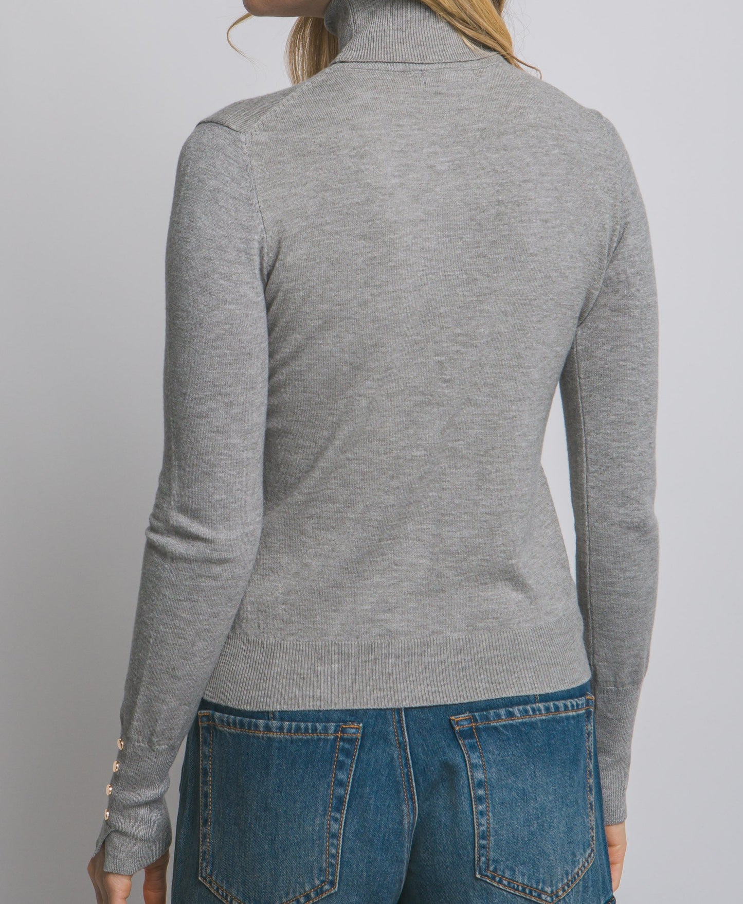 Lyn Long Sleeve Turtle Neck Sweater Top