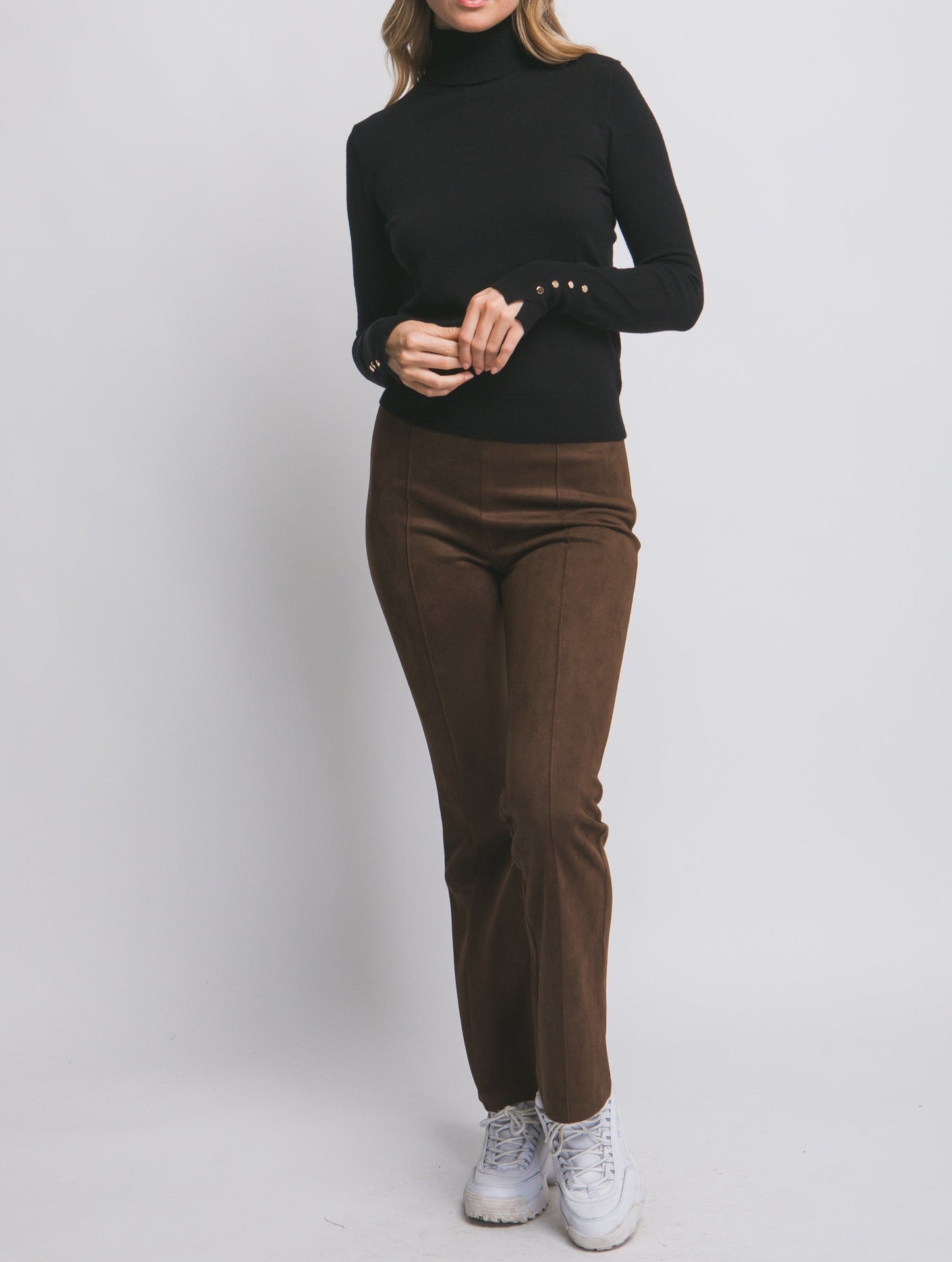 Lyn Long Sleeve Turtle Neck Sweater Top