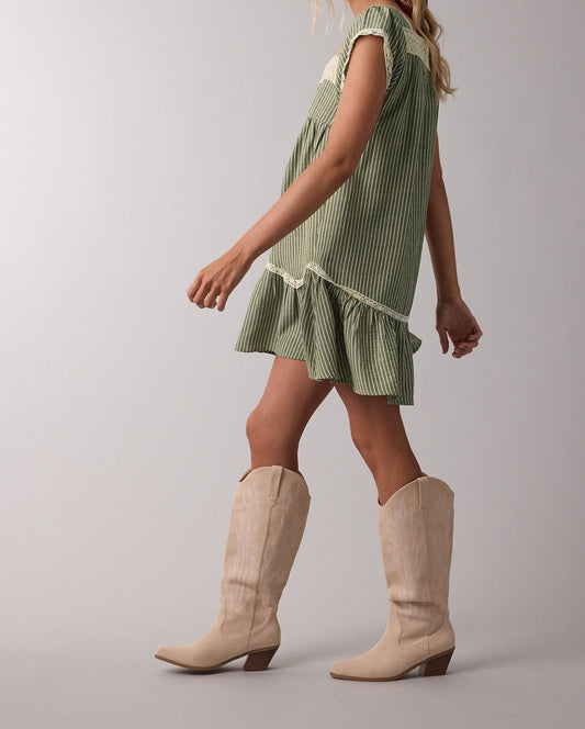 Sweet Magnolia Striped Mini Dress