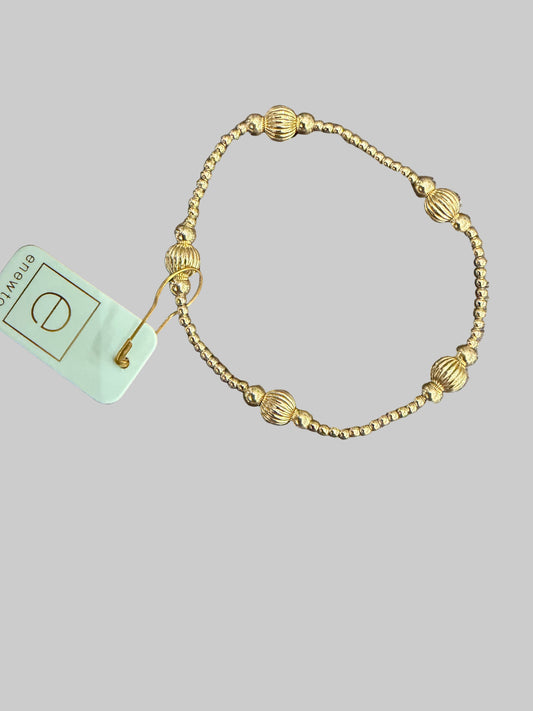 enewton-purpose dignity 6mm bead bracelet- gold