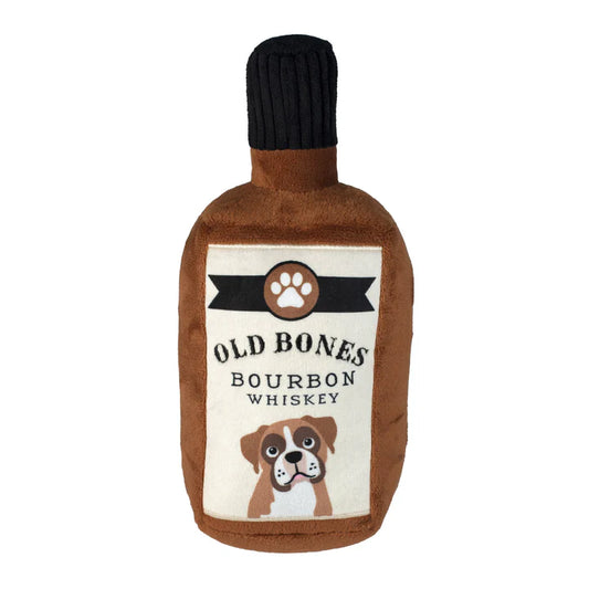 Old Bones Whisky Plush Dog Toy