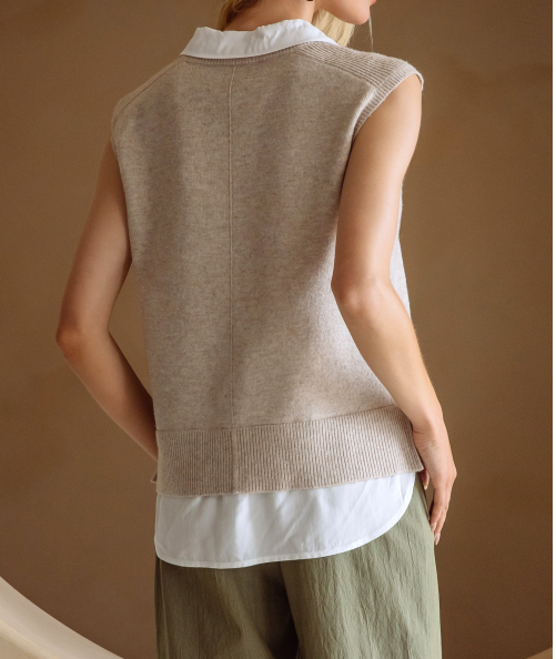 Vale Sleeveless Shirt Vest